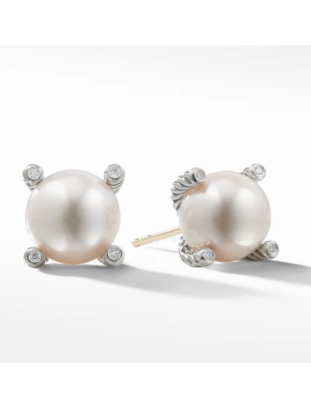 David Yurman Pearl Stud Earrings
